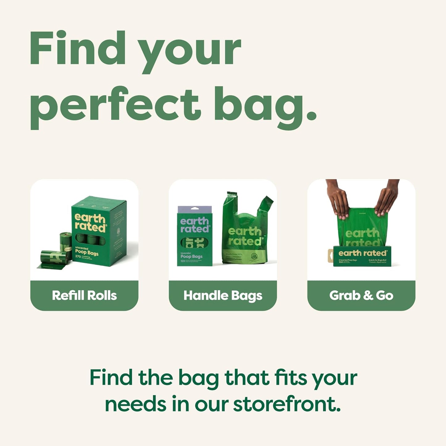 Earth Rated Poop Bags for Dogs, Guaranteed Leak Proof and Extra Thick Waste Bag Refill Rolls, Lavender Scented