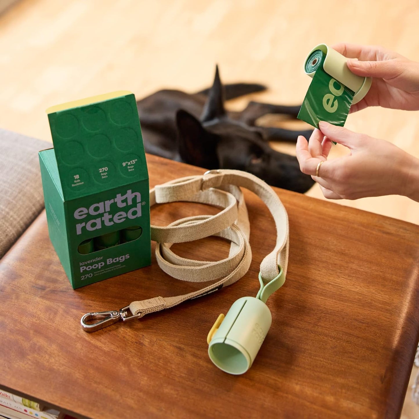 Earth Rated Poop Bags for Dogs, Guaranteed Leak Proof and Extra Thick Waste Bag Refill Rolls, Lavender Scented
